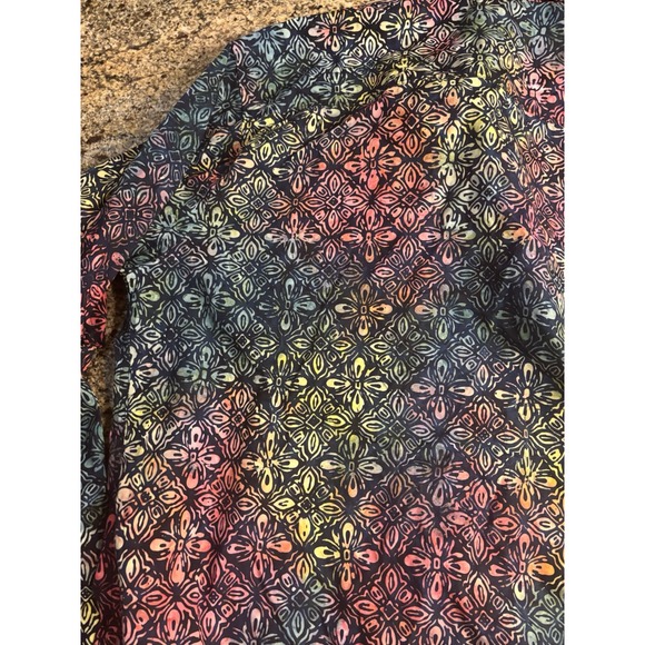 Pete‎ Huntington Bali Hawaiian Floral Shirt 2XL Long Sleeve Colorful Vacation - Picture 11 of 12